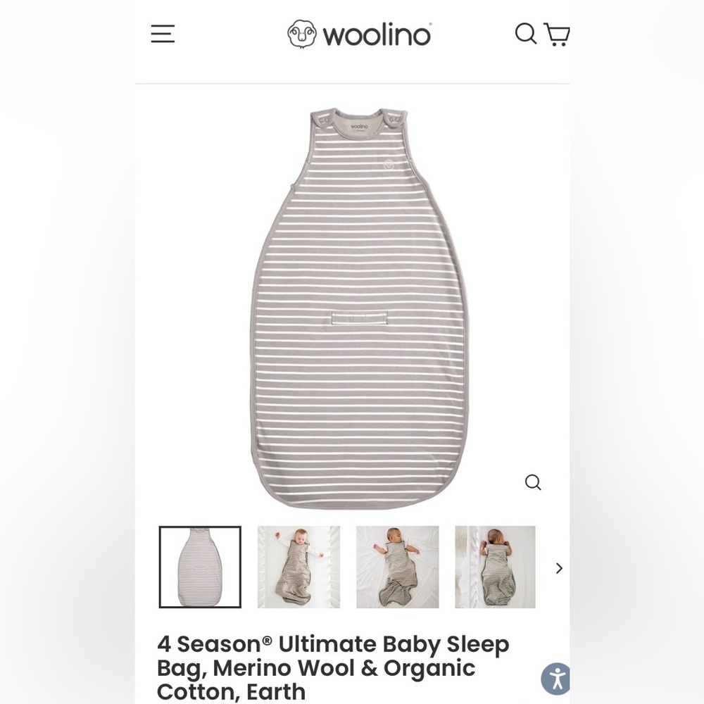 Woolino 4-season Ultimate Sleep Sack in Earth